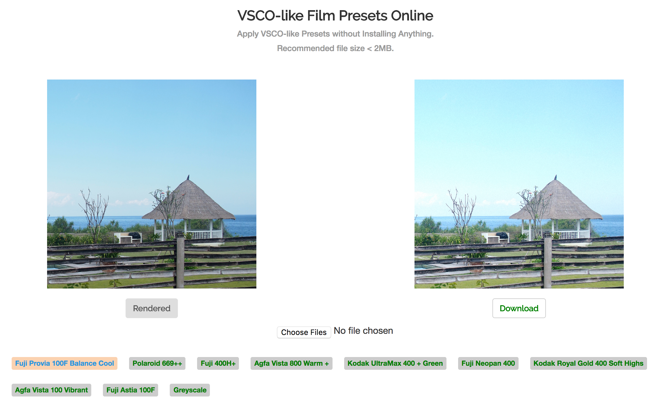 vsco online search result